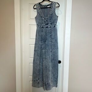 NWOT Venus Stretch Denim Jumpsuit